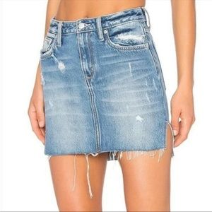 Lovers +friends distressed denim skirt size 28